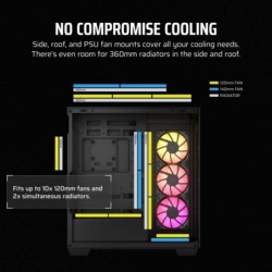 Obudowa 3500X TG Mid-Tower czarna Obudowa 3500X TG Mid-Tower czarna