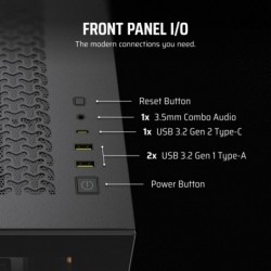 Obudowa 3500X TG Mid-Tower czarna Obudowa 3500X TG Mid-Tower czarna