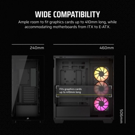 Obudowa 3500X TG Mid-Tower czarna Obudowa 3500X TG Mid-Tower czarna