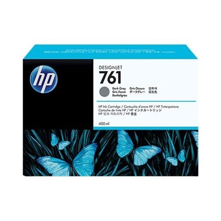 HP 761 original ink cartridge dark grey standard capacity 400ml 1-pack HP 761 original ink cartridge dark grey standard capacity 400ml 1-pack