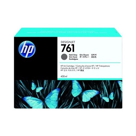 HP 761 original ink cartridge dark grey standard capacity 400ml 1-pack HP 761 original ink cartridge dark grey standard capacity 400ml 1-pack