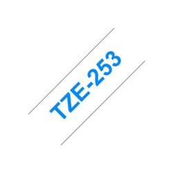 BROTHER TZE253 Taśma Brother 24mm BLUE ON WHITE BROTHER TZE253 Taśma Brother 24mm BLUE ON WHITE