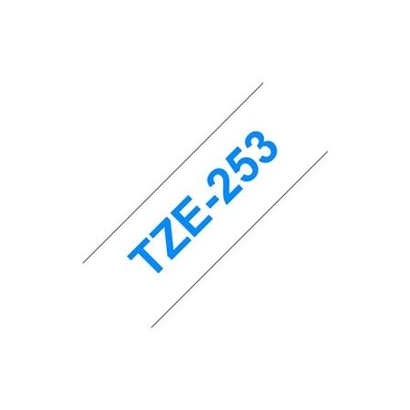 BROTHER TZE253 Taśma Brother 24mm BLUE ON WHITE BROTHER TZE253 Taśma Brother 24mm BLUE ON WHITE
