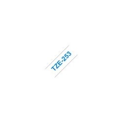 BROTHER TZE253 Taśma Brother 24mm BLUE ON WHITE BROTHER TZE253 Taśma Brother 24mm BLUE ON WHITE