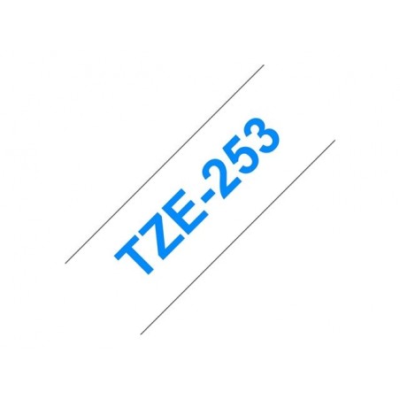 BROTHER TZE253 Taśma Brother 24mm BLUE ON WHITE BROTHER TZE253 Taśma Brother 24mm BLUE ON WHITE