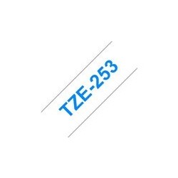 BROTHER TZE253 Taśma Brother 24mm BLUE ON WHITE BROTHER TZE253 Taśma Brother 24mm BLUE ON WHITE