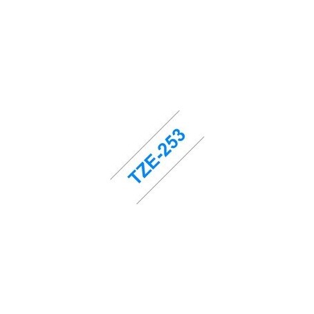 BROTHER TZE253 Taśma Brother 24mm BLUE ON WHITE BROTHER TZE253 Taśma Brother 24mm BLUE ON WHITE