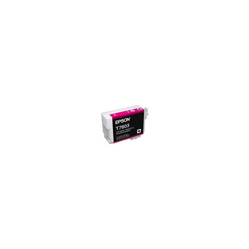 EPSON T7603 ink cartridge vivid magenta high capacity 25 9ml 1356 pages 1-pack EPSON T7603 ink cartridge vivid magenta high capacity 25 9ml 1356 pages 1-pack