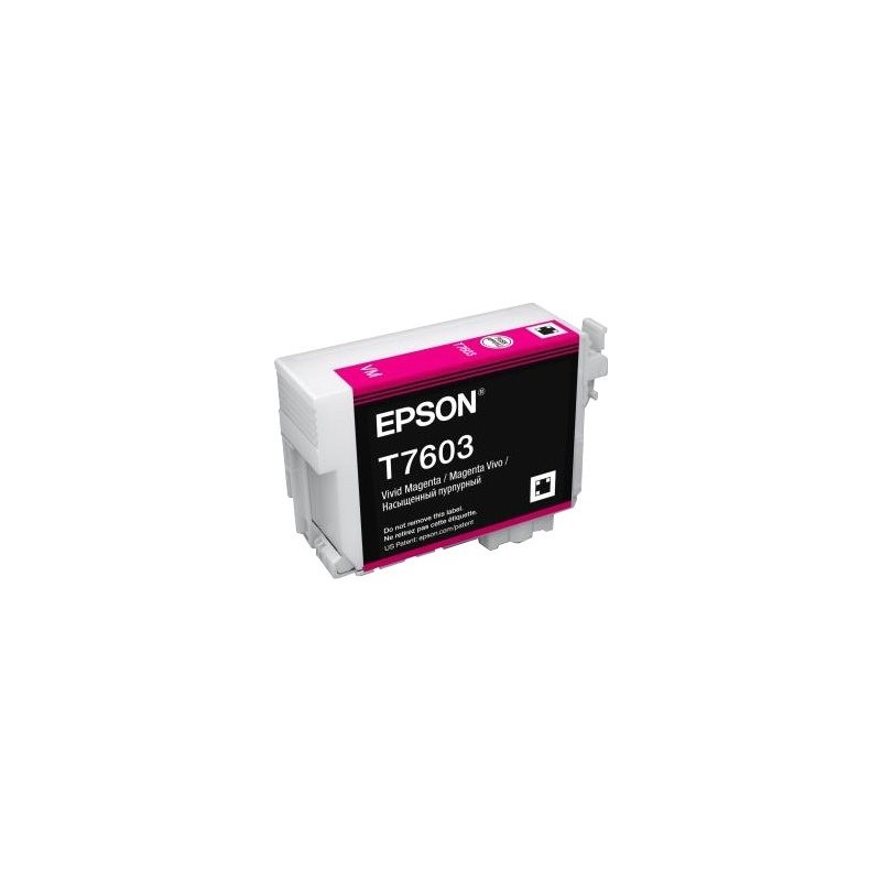 EPSON T7603 ink cartridge vivid magenta high capacity 25 9ml 1356 pages 1-pack EPSON T7603 ink cartridge vivid magenta high capacity 25 9ml 1356 pages 1-pack