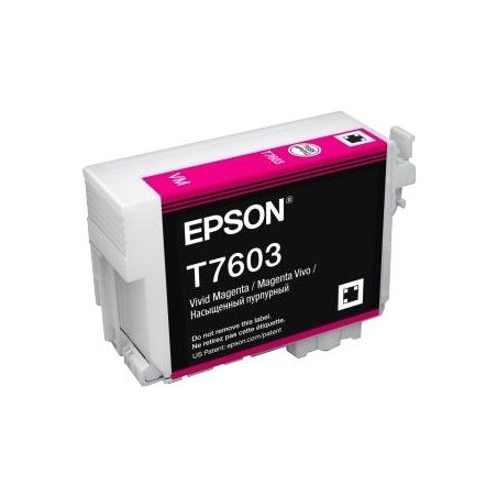 EPSON T7603 ink cartridge vivid magenta high capacity 25 9ml 1356 pages 1-pack EPSON T7603 ink cartridge vivid magenta high capacity 25 9ml 1356 pages 1-pack