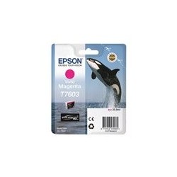 EPSON T7603 ink cartridge vivid magenta high capacity 25 9ml 1356 pages 1-pack EPSON T7603 ink cartridge vivid magenta high capacity 25 9ml 1356 pages 1-pack