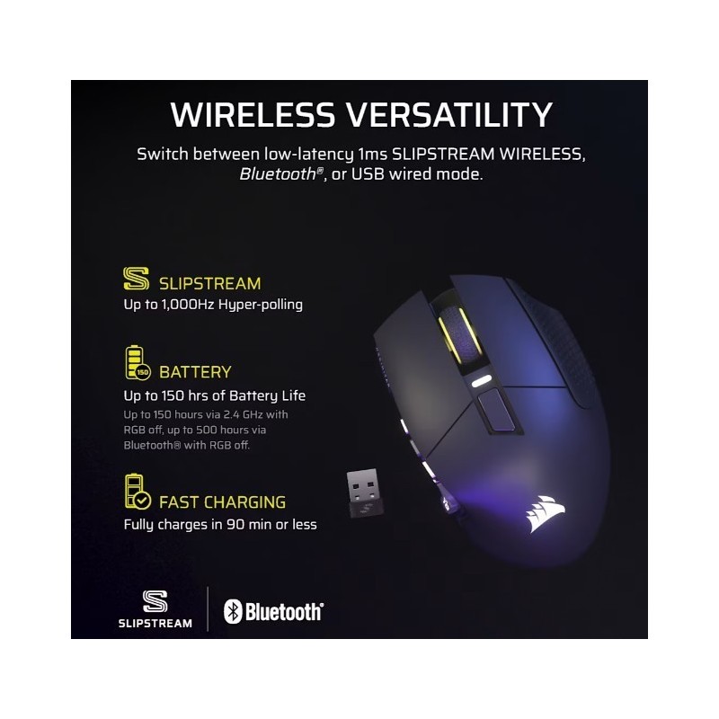 Mysz bezprzewodowa Scimitar Elite Wireless SE Gun Metal 33000 DPI  Mysz bezprzewodowa Scimitar Elite Wireless SE Gun Metal 33000 DPI