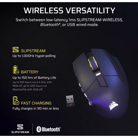 Mysz bezprzewodowa Scimitar Elite Wireless SE Gun Metal 33000 DPI  Mysz bezprzewodowa Scimitar Elite Wireless SE Gun Metal 33000 DPI