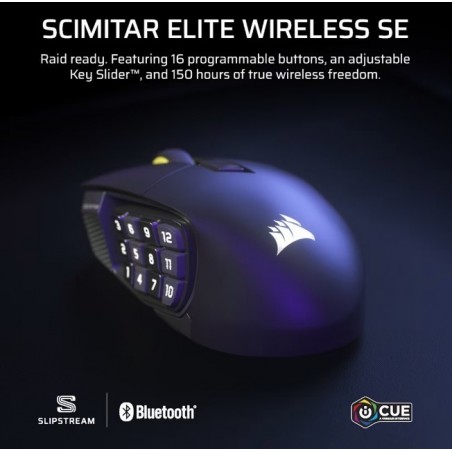 Mysz bezprzewodowa Scimitar Elite Wireless SE Gun Metal 33000 DPI  Mysz bezprzewodowa Scimitar Elite Wireless SE Gun Metal 33000 DPI