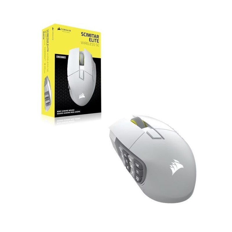 Mysz bezprzewodowa Scimitar Elite Wireless SE White 33000 DPI  Mysz bezprzewodowa Scimitar Elite Wireless SE White 33000 DPI