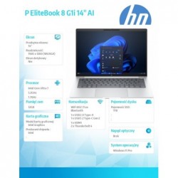 Notebook EliteBook 8 G1i U7-255U 1TB/32/W11P/14   C51GCET 