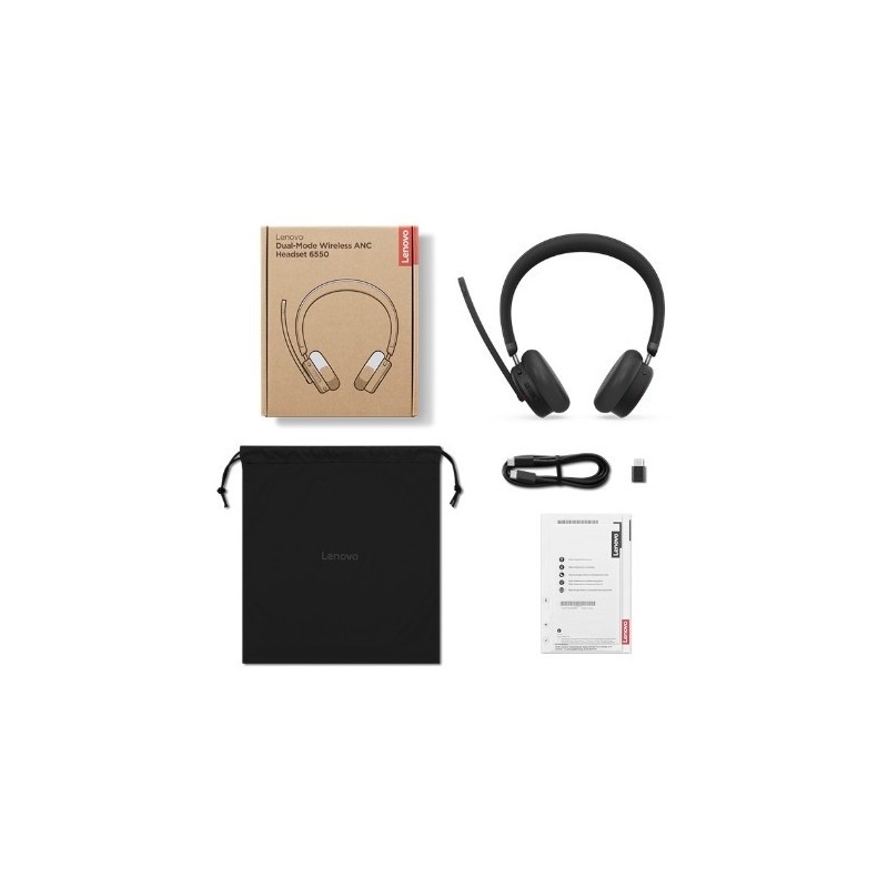 Słuchawki bezprzewodowe Dual-Mode ANC 6550 USB-C  Słuchawki bezprzewodowe Dual-Mode ANC 6550 USB-C