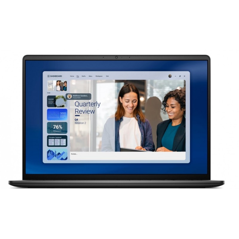 Laptop Dell 16 DC16255 W11P Ryzen 5 220|16GB|512GB|AMD Radeon|FgrPr|WLAN+BT|16.0 FHD+|Backlit Kb|3C|65W|3YPS Carbon Black (Plast