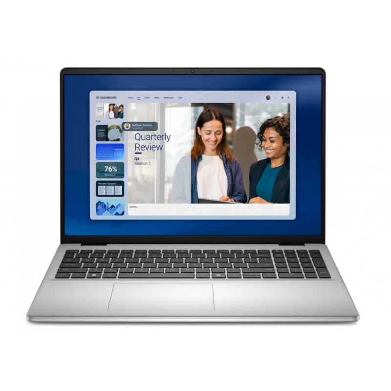 Laptop Dell 16 DC16256 W11P R5-220|16GB|512GB|AMD Radeon|FgrPr|WLAN+BT|16.0 FHD+|Backlit Kb|4C|65W|3YPS Platinum Silver (Metal)