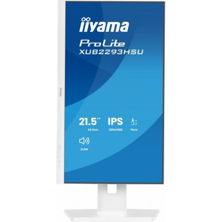 Monitor 22 cale XUB2293HSU-W7 IPS, 100Hz, Pivot, HAS(150mm), 300cd,   BIAŁY  Monitor 22 cale XUB2293HSU-W7 IPS, 100Hz, Pivot, HAS(150mm), 300cd,   BIAŁY