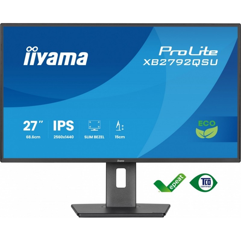 Monitor 27 cali XB2792QSU-B1   IPS,QHD, HAS (150) PIVOT,              120Hz,HDMI,DP, 350cd,1500:1, cienkie ramki, 2xUSB 3.2, ErP Monitor 27 cali XB2792QSU-B1   IPS,QHD, HAS (150) PIVOT,              120Hz,HDMI,DP, 350cd,1500:1, cienkie ramki, 2xUSB 3.2, ErP
