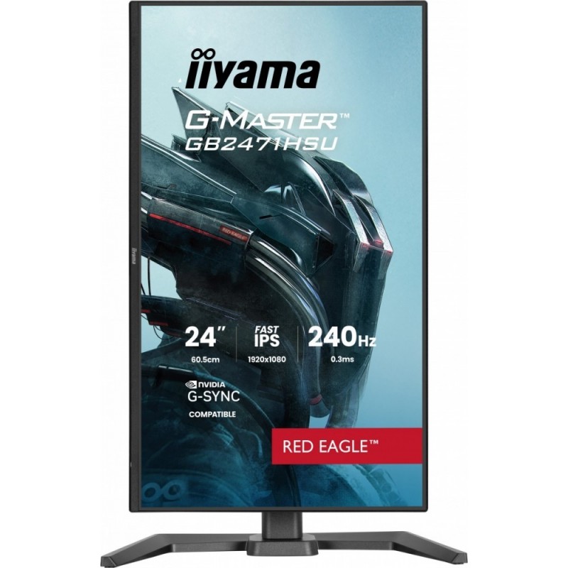 Monitor 23,8 cala GB2471HSU-B1 IPS,FHD,240Hz,2xHDMI,DP,1xUSB 3.2,     1xUSB C, Adaptive G-SYNC - 1920 x 1080 @48-240Hz  DisplayP Monitor 23,8 cala GB2471HSU-B1 IPS,FHD,240Hz,2xHDMI,DP,1xUSB 3.2,     1xUSB C, Adaptive G-SYNC - 1920 x 1080 @48-240Hz  DisplayP