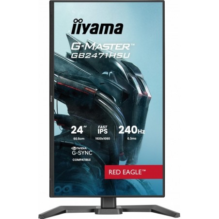 Monitor 23,8 cala GB2471HSU-B1 IPS,FHD,240Hz,2xHDMI,DP,1xUSB 3.2,     1xUSB C, Adaptive G-SYNC - 1920 x 1080 @48-240Hz  DisplayP Monitor 23,8 cala GB2471HSU-B1 IPS,FHD,240Hz,2xHDMI,DP,1xUSB 3.2,     1xUSB C, Adaptive G-SYNC - 1920 x 1080 @48-240Hz  DisplayP