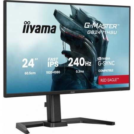 Monitor 23,8 cala GB2471HSU-B1 IPS,FHD,240Hz,2xHDMI,DP,1xUSB 3.2,     1xUSB C, Adaptive G-SYNC - 1920 x 1080 @48-240Hz  DisplayP Monitor 23,8 cala GB2471HSU-B1 IPS,FHD,240Hz,2xHDMI,DP,1xUSB 3.2,     1xUSB C, Adaptive G-SYNC - 1920 x 1080 @48-240Hz  DisplayP