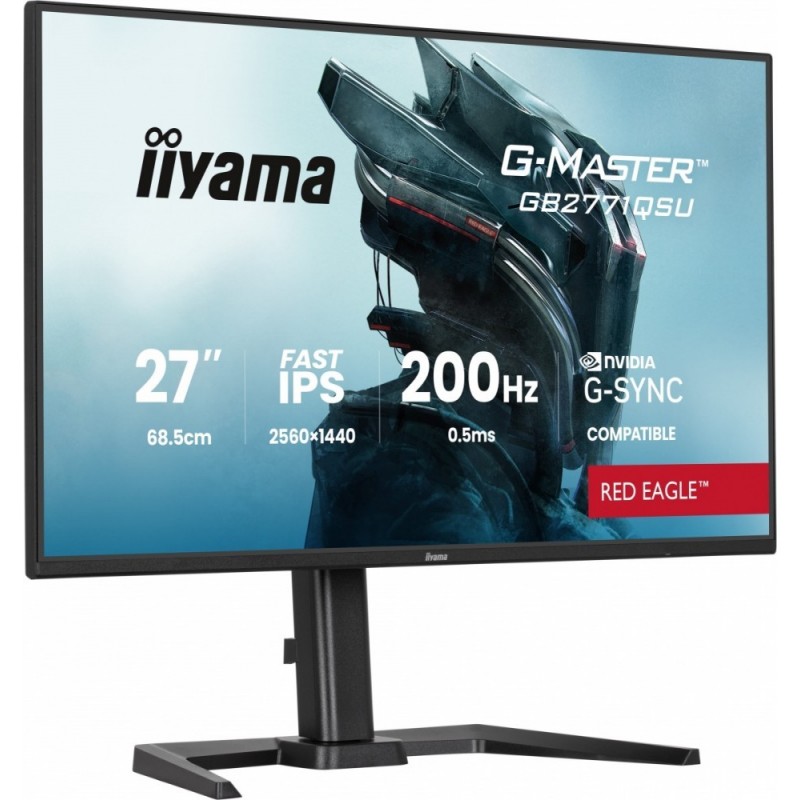 Monitor 27 cali GB2771QSU-B1 QHD,Fast IPS,200Hz,HAS (150) PIVOT,2xUSB 3.2,2xUSB C,0,5ms,2xHDMI,DP,350cd,Adaptive G-SYNC 1920x108 Monitor 27 cali GB2771QSU-B1 QHD,Fast IPS,200Hz,HAS (150) PIVOT,2xUSB 3.2,2xUSB C,0,5ms,2xHDMI,DP,350cd,Adaptive G-SYNC 1920x108