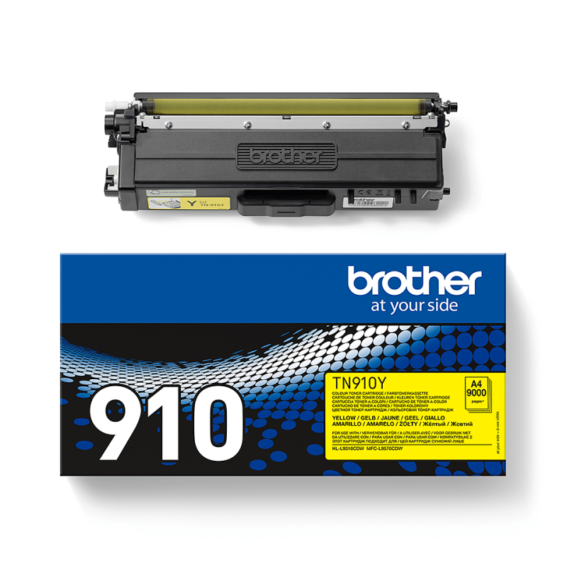 Toner Brother TN-910Y Yellow - Ultra Wysoka Wydajność | Drukarki.pl