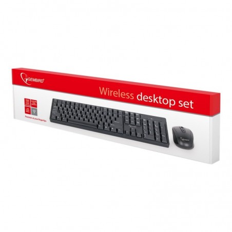 GEMBIRD KBS-W-01 Klawiatura bezprzewodowa z myszką nano odbiornik czarna GEMBIRD KBS-W-01 Klawiatura bezprzewodowa z myszką nano odbiornik czarna