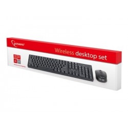GEMBIRD KBS-W-01 Klawiatura bezprzewodowa z myszką nano odbiornik czarna GEMBIRD KBS-W-01 Klawiatura bezprzewodowa z myszką nano odbiornik czarna