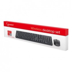 GEMBIRD KBS-W-01 Klawiatura bezprzewodowa z myszką nano odbiornik czarna GEMBIRD KBS-W-01 Klawiatura bezprzewodowa z myszką nano odbiornik czarna
