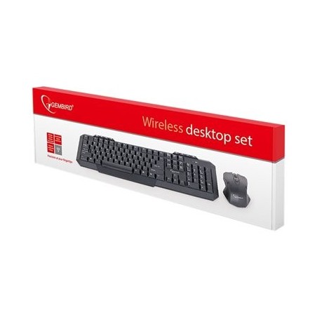 GEMBIRD KBS-WM-02 Klawiatura bezprzewodowa multimedialna z myszą nano odbiornik