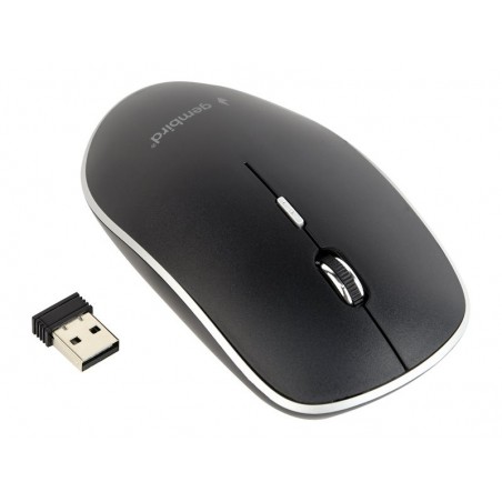 GEMBIRD MUSW-4B-01 Bezprzewodowa mysz optyczna MUSW-4B-01 1600 DPI nano USB, czarna GEMBIRD MUSW-4B-01 Bezprzewodowa mysz optyczna MUSW-4B-01 1600 DPI nano USB, czarna