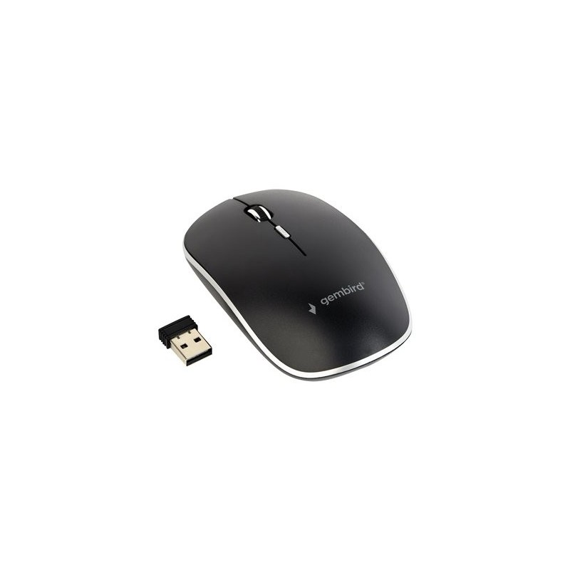 GEMBIRD MUSW-4B-01 Bezprzewodowa mysz optyczna MUSW-4B-01 1600 DPI nano USB, czarna GEMBIRD MUSW-4B-01 Bezprzewodowa mysz optyczna MUSW-4B-01 1600 DPI nano USB, czarna