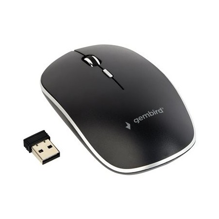 GEMBIRD MUSW-4B-01 Bezprzewodowa mysz optyczna MUSW-4B-01 1600 DPI nano USB, czarna GEMBIRD MUSW-4B-01 Bezprzewodowa mysz optyczna MUSW-4B-01 1600 DPI nano USB, czarna