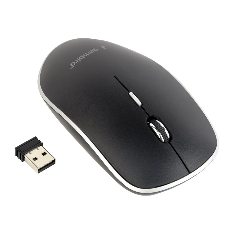 GEMBIRD MUSW-4B-01 Bezprzewodowa mysz optyczna MUSW-4B-01 1600 DPI nano USB, czarna GEMBIRD MUSW-4B-01 Bezprzewodowa mysz optyczna MUSW-4B-01 1600 DPI nano USB, czarna