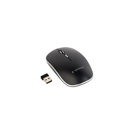 GEMBIRD MUSW-4B-01 Bezprzewodowa mysz optyczna MUSW-4B-01 1600 DPI nano USB, czarna GEMBIRD MUSW-4B-01 Bezprzewodowa mysz optyczna MUSW-4B-01 1600 DPI nano USB, czarna