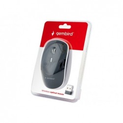 GEMBIRD MUSW-4B-01 Bezprzewodowa mysz optyczna MUSW-4B-01 1600 DPI nano USB, czarna GEMBIRD MUSW-4B-01 Bezprzewodowa mysz optyczna MUSW-4B-01 1600 DPI nano USB, czarna