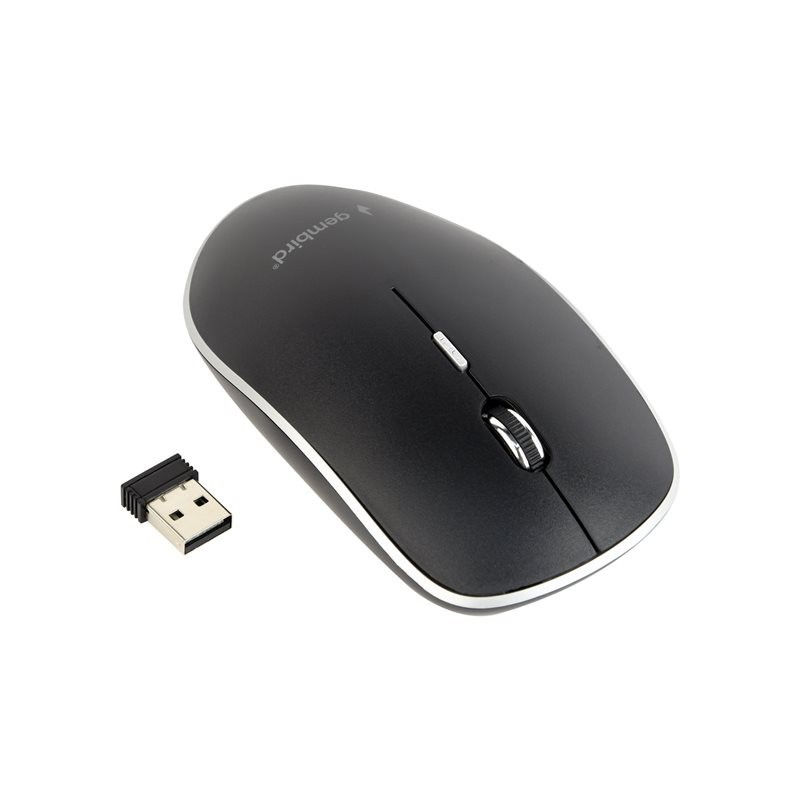 GEMBIRD MUSW-4B-01 Bezprzewodowa mysz optyczna MUSW-4B-01 1600 DPI nano USB, czarna GEMBIRD MUSW-4B-01 Bezprzewodowa mysz optyczna MUSW-4B-01 1600 DPI nano USB, czarna