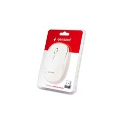 GEMBIRD MUSW-4B-01-W Bezprzewodowa mysz optyczna MUSW-4B-01-W 1600 DPI nano USB biała GEMBIRD MUSW-4B-01-W Bezprzewodowa mysz optyczna MUSW-4B-01-W 1600 DPI nano USB biała