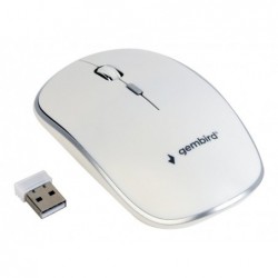 GEMBIRD MUSW-4B-01-W Bezprzewodowa mysz optyczna MUSW-4B-01-W 1600 DPI nano USB biała GEMBIRD MUSW-4B-01-W Bezprzewodowa mysz optyczna MUSW-4B-01-W 1600 DPI nano USB biała