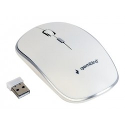 GEMBIRD MUSW-4B-01-W Bezprzewodowa mysz optyczna MUSW-4B-01-W 1600 DPI nano USB biała GEMBIRD MUSW-4B-01-W Bezprzewodowa mysz optyczna MUSW-4B-01-W 1600 DPI nano USB biała