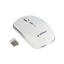 GEMBIRD MUSW-4B-01-W Bezprzewodowa mysz optyczna MUSW-4B-01-W 1600 DPI nano USB biała GEMBIRD MUSW-4B-01-W Bezprzewodowa mysz optyczna MUSW-4B-01-W 1600 DPI nano USB biała