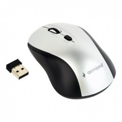 GEMBIRD MUSW-4B-02-BS Bezprzewodowa mysz optyczna MUSW-4B-02-BS 1600 DPI nano USB czarno-srebr