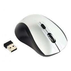 GEMBIRD MUSW-4B-02-BS Bezprzewodowa mysz optyczna MUSW-4B-02-BS 1600 DPI nano USB czarno-srebr GEMBIRD MUSW-4B-02-BS Bezprzewodowa mysz optyczna MUSW-4B-02-BS 1600 DPI nano USB czarno-srebr