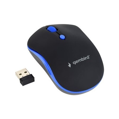 GEMBIRD MUSW-4B-03-B Bezprzewodowa mysz optyczna MUSW-4B-03-B 1600 DPI nano USB czarno-niebie GEMBIRD MUSW-4B-03-B Bezprzewodowa mysz optyczna MUSW-4B-03-B 1600 DPI nano USB czarno-niebie