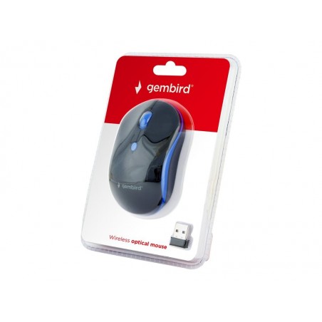 GEMBIRD MUSW-4B-03-B Bezprzewodowa mysz optyczna MUSW-4B-03-B 1600 DPI nano USB czarno-niebie GEMBIRD MUSW-4B-03-B Bezprzewodowa mysz optyczna MUSW-4B-03-B 1600 DPI nano USB czarno-niebie