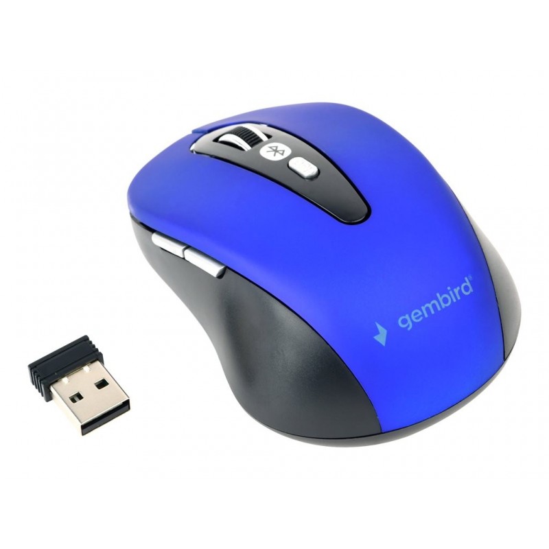 GEMBIRD MUSW-4B-03-B Bezprzewodowa mysz optyczna MUSW-4B-03-B 1600 DPI nano USB czarno-niebie GEMBIRD MUSW-4B-03-B Bezprzewodowa mysz optyczna MUSW-4B-03-B 1600 DPI nano USB czarno-niebie